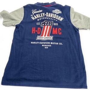 Harley-Davidson Kids Blue and Gray Shirt